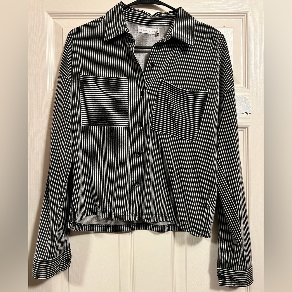 Long sleeve button down top